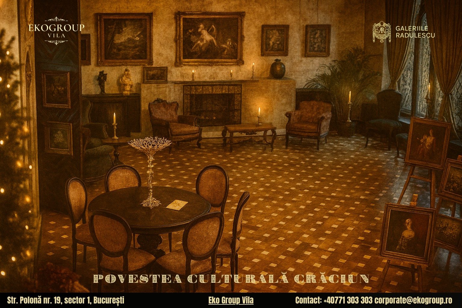 Povestea Crăciunului în anii ’30 la Eko Group Vila: un regal cultural și artistic al sărbătorilor interbelice